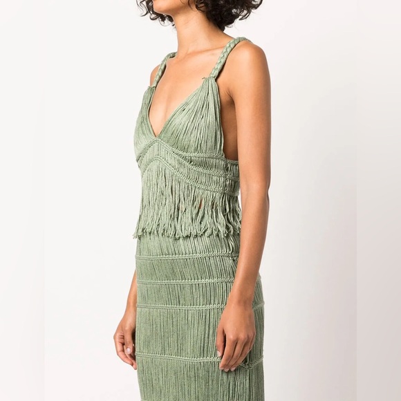 JONATHAN SIMKHAI Set XS Claudette Macramé Bralette & Cordelia Macrame Midi Skirt - Picture 3 of 8